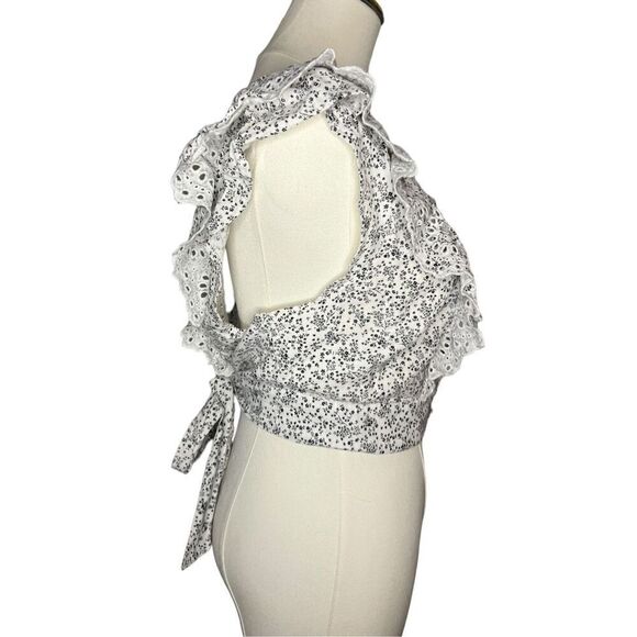 American Eagle Floral Tie Crop Top - Women’s XL NEW - Picture 4 of 8